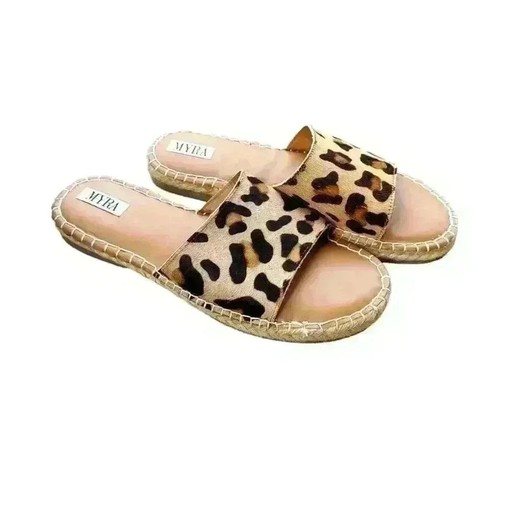 Myra Leopard Print Sandal
